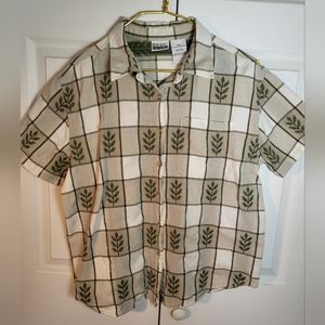 Button up plant shirt- 16w